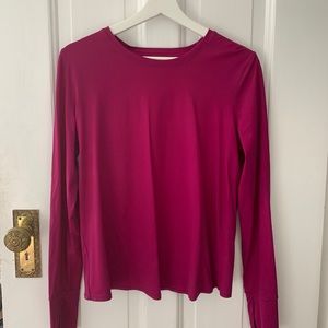 Athleta dryfit pink workout top